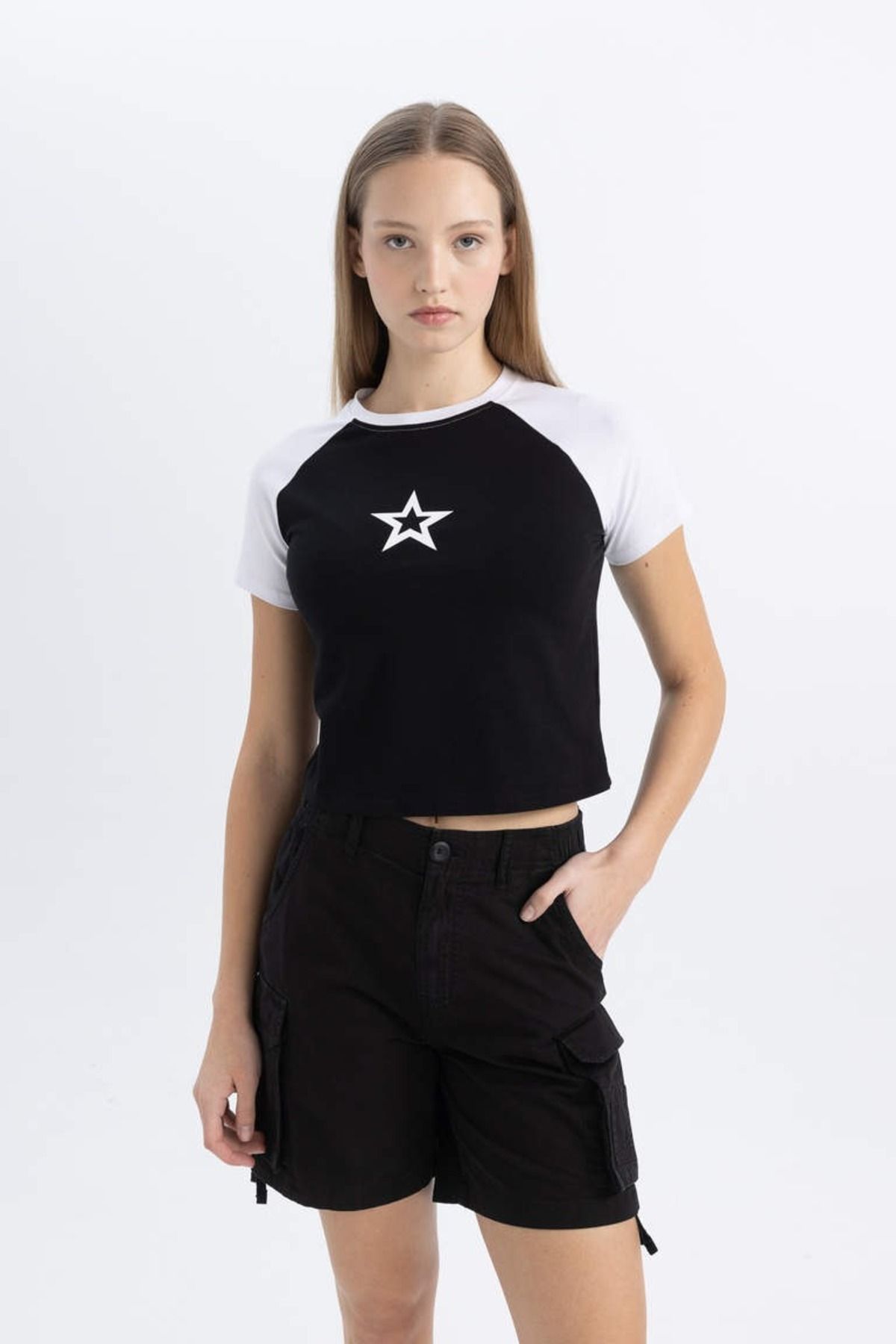 Defacto Kadın T-shirt C3115ax/bk81 Black