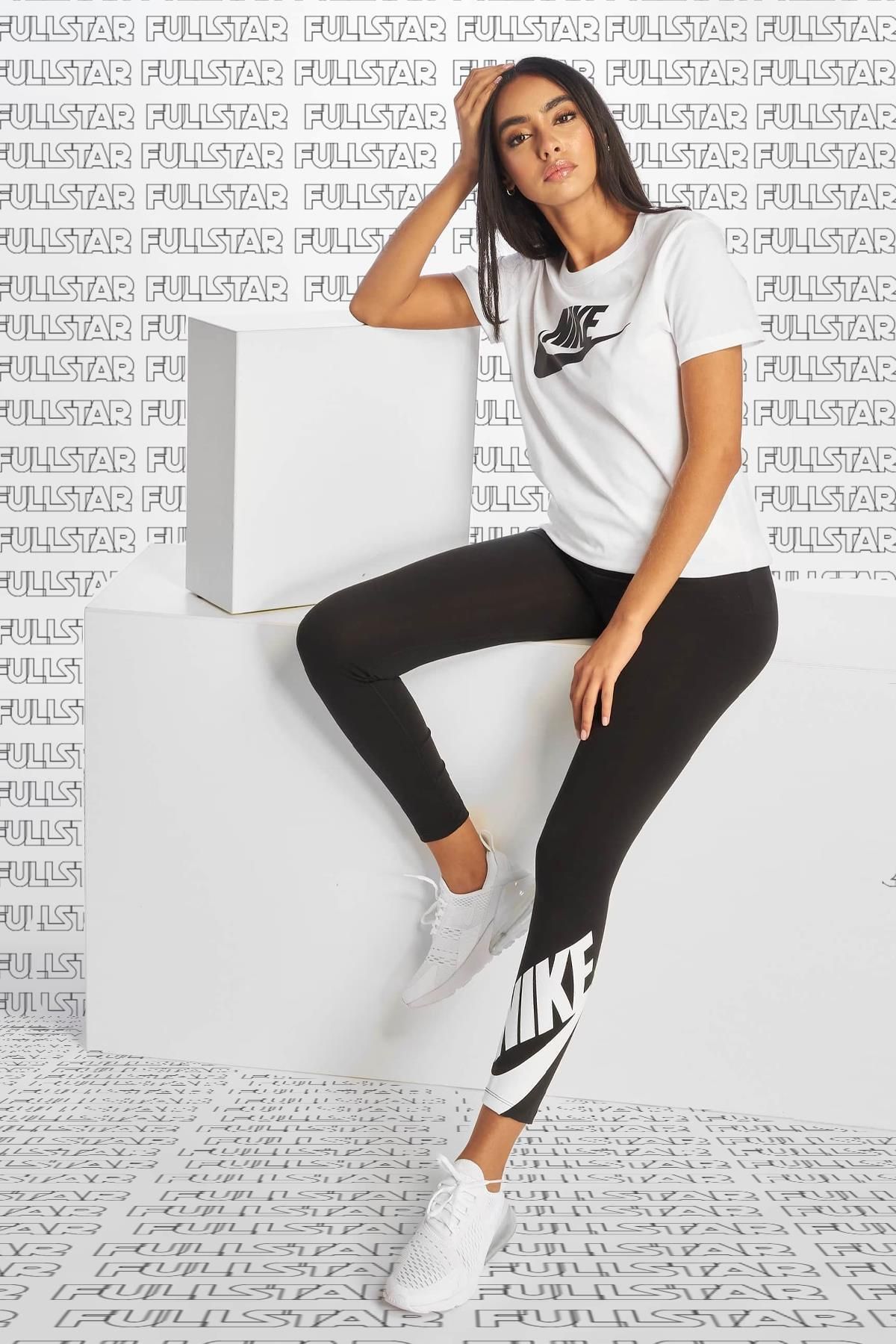 Nike Sportswear Futura Cotton Fit Tee Short Sleeve Fit Kesim Tişört Beyaz