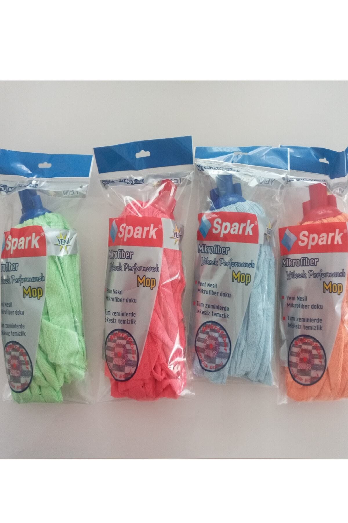 Spark 3 Adet Mikrofiber Havlu Vileda Paspas Mop Yedek Ucu