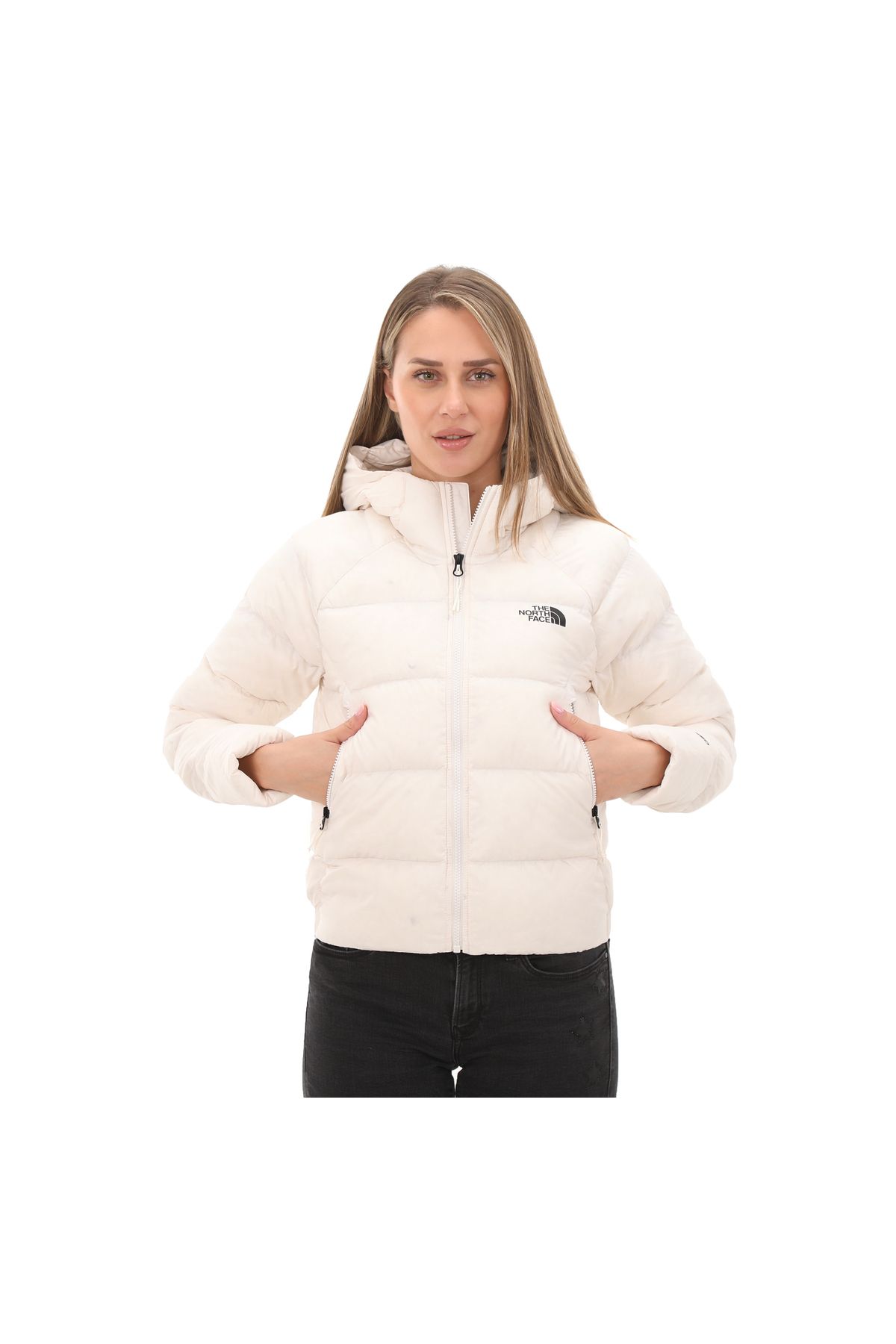 The North Face F0a3y4rn3n1-r W Hyalıte Down Hoodıe Kadın Mont Krem