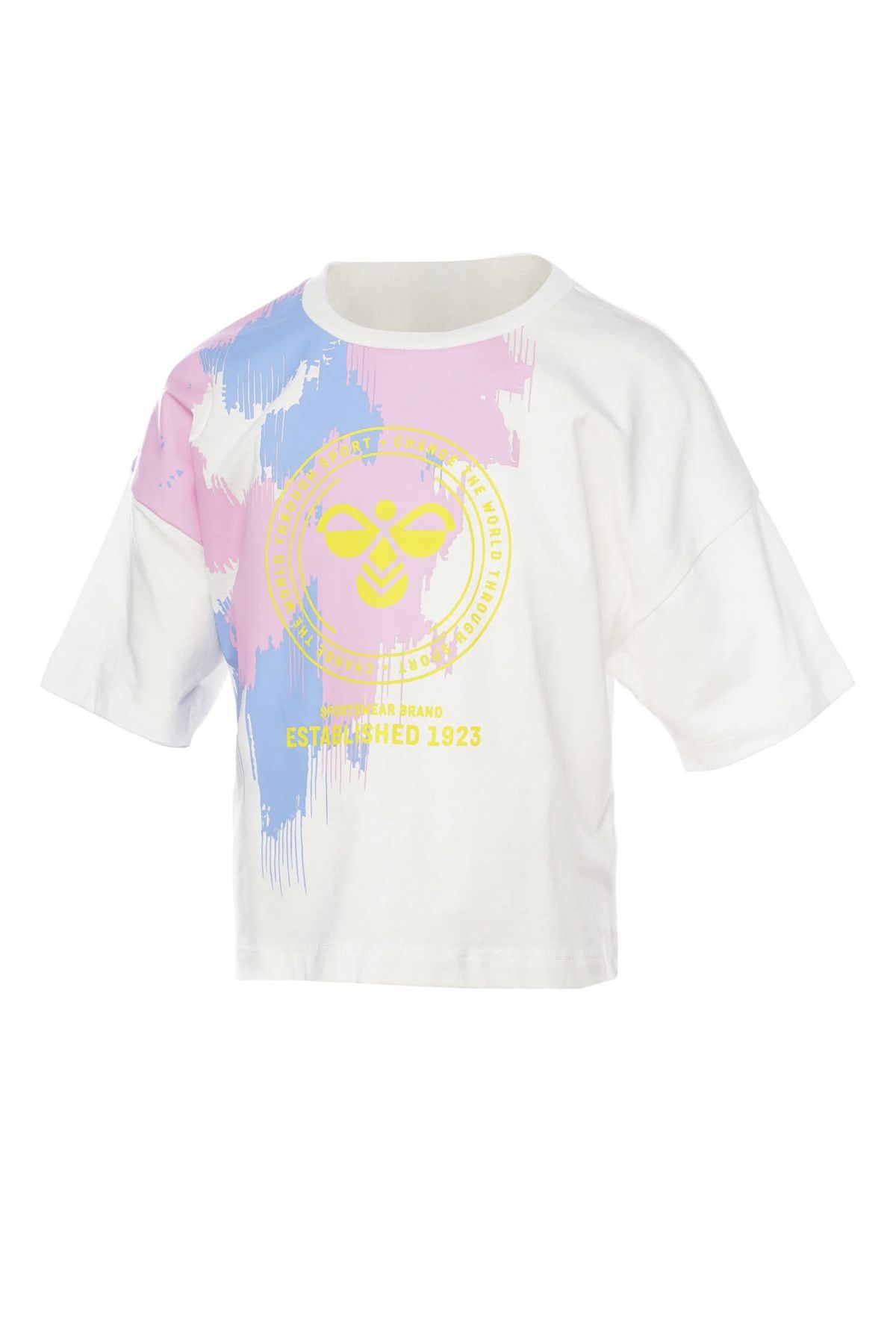 hummel Desenli Beyaz Kız Çocuk T-Shirt 911827-9003-HMLMIN T-SHIRT S/S