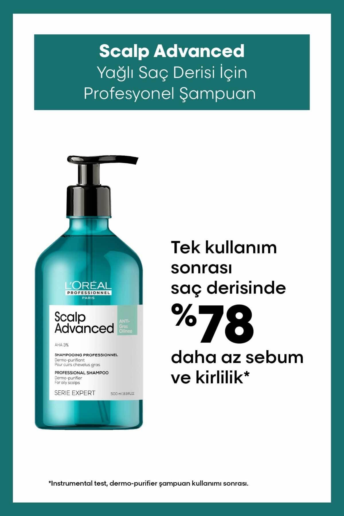 L'oreal Professionnel Serie Expert Scalp Advanced Yağlanma Karşıtı Profesyonel Şampuan 500ml