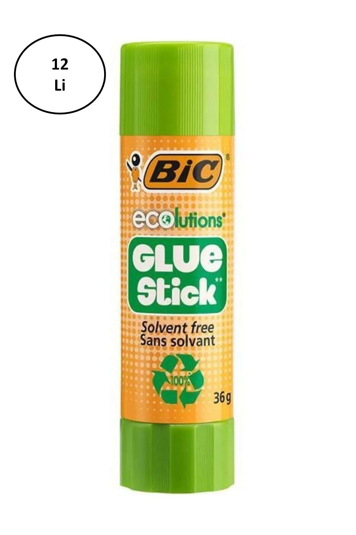 Bic 9192541 Ecolutıon Glue Stıck Yapıştırıcı 36 gr 12'li
