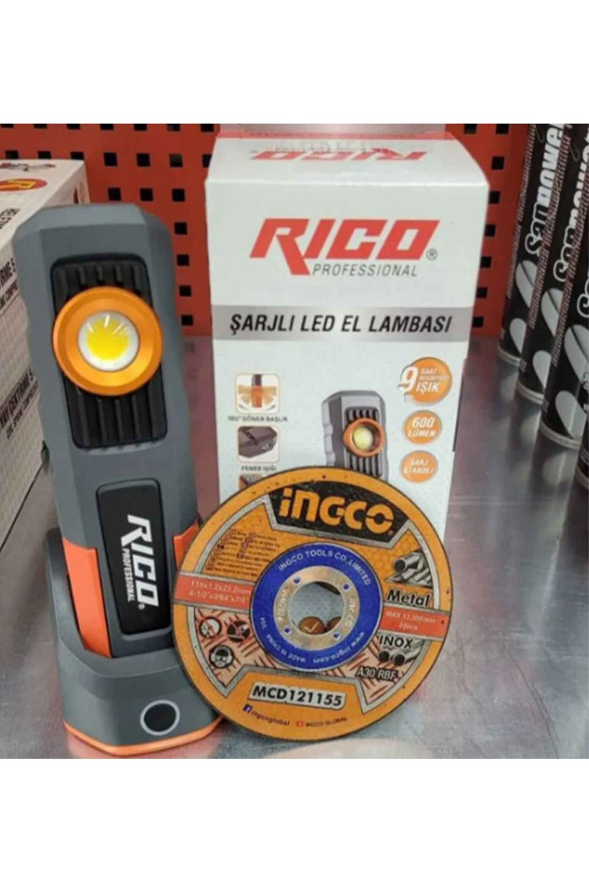 Rico Rıco-013-rc0038 Şarjlı Led El Lambası 420 Lm