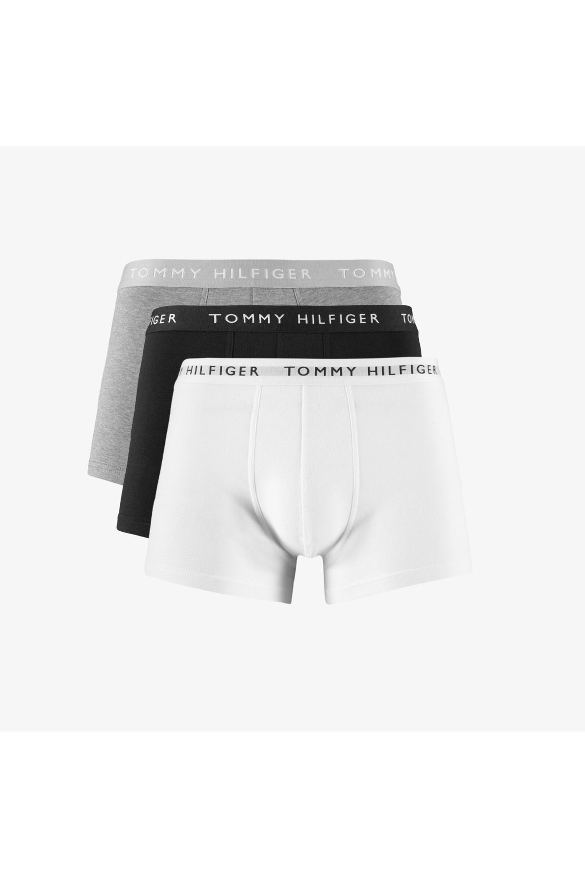Tommy Hilfiger 3 Parça Trunk Erkek Gri/siyah/beyaz Boxer