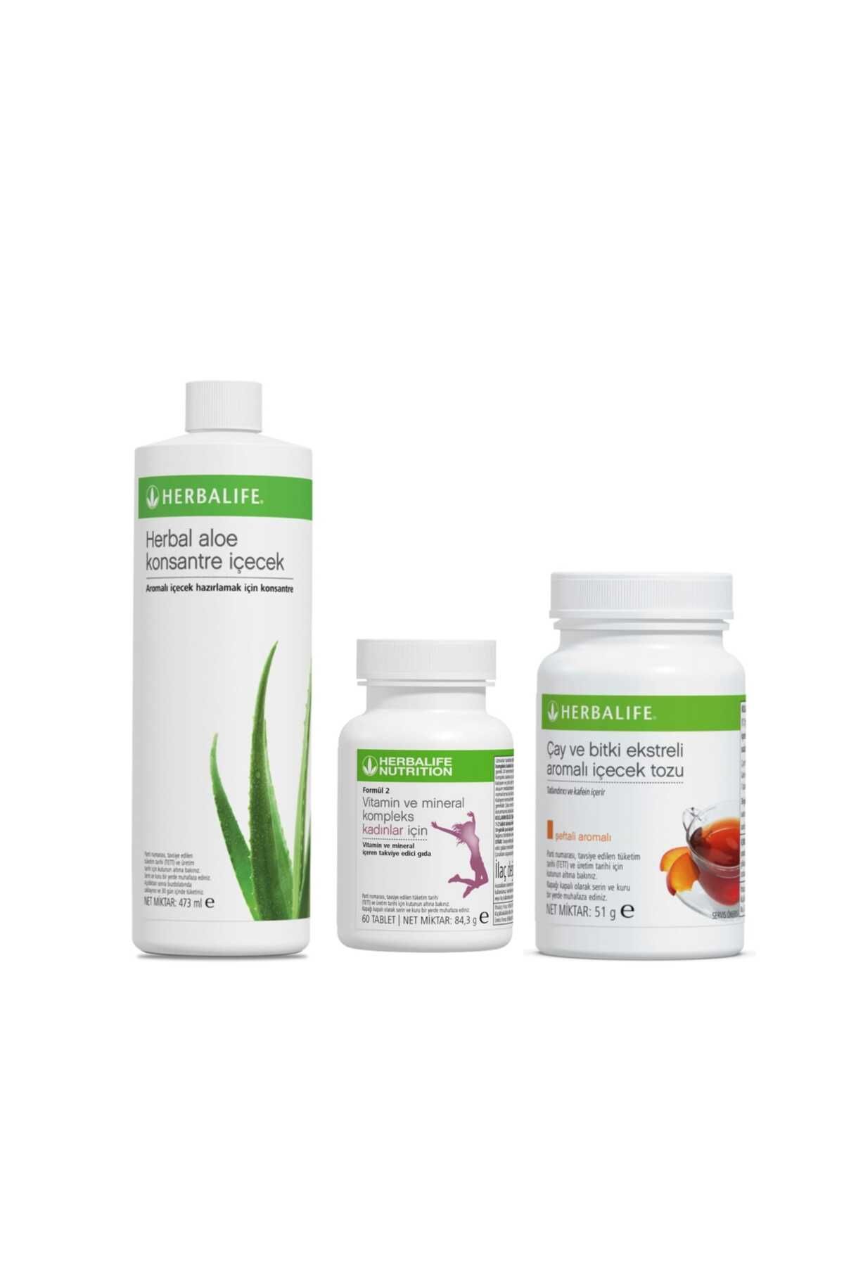 Herbalife Hedef Paket -enerji- Aloe Vera,kadın Vitamin Tableti, 50gr Bitkisel Çay