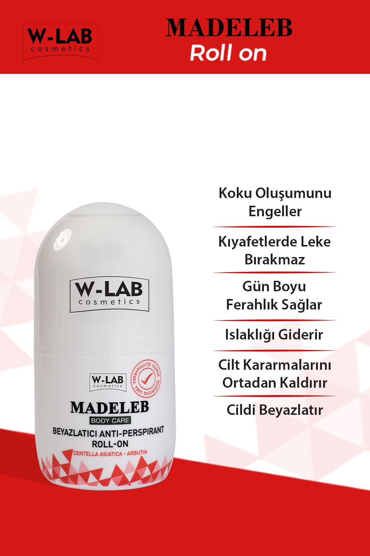 W-Lab Kozmetik W-lab Madeleb Roll On 50 ml
