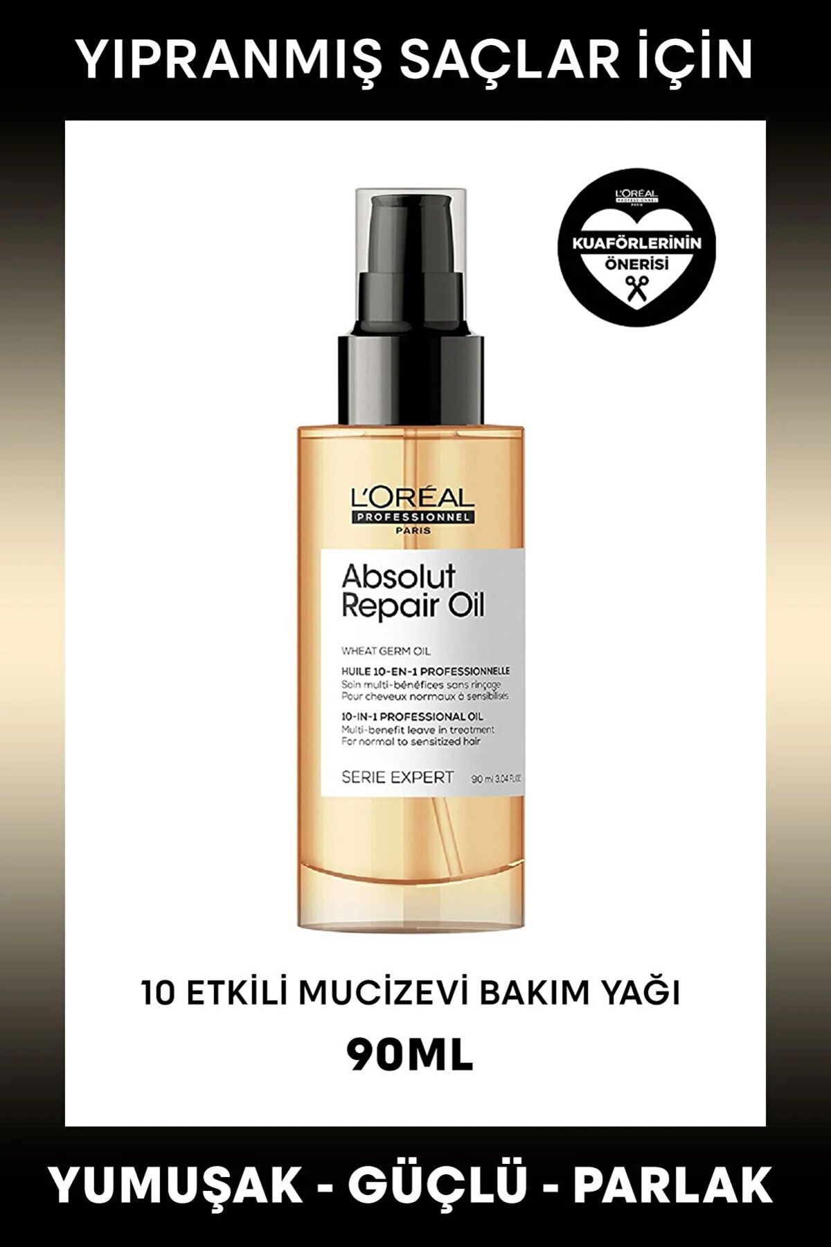 L'oreal Professionnel Loreal Serie Expert Absolut Repair 10 In 1 Yıpranmış Saçlar Için 10 Etkili Mucize Saç Bakım Yağı 90