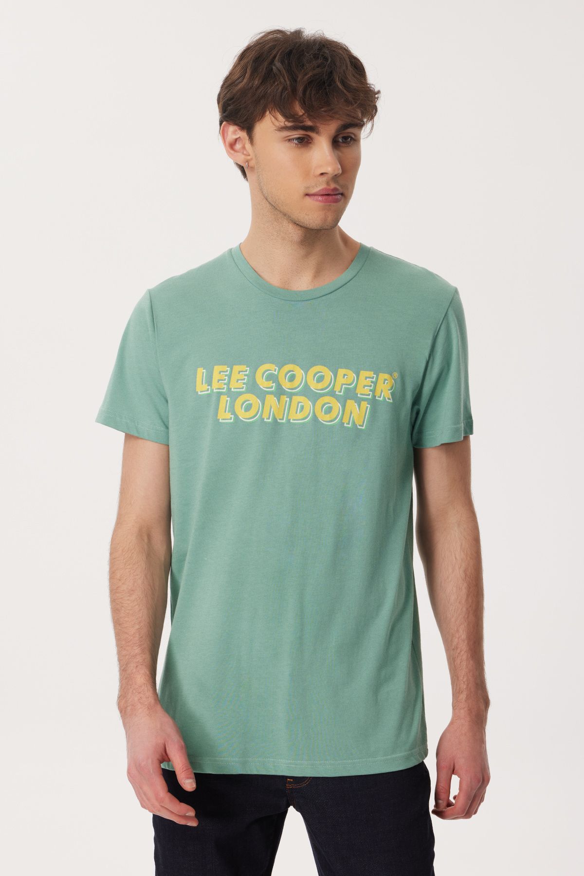 Lee Cooper LCM 242028 Lee Cooper Mıke Erkek O Yaka T-Shirt 232 ÇAĞLA