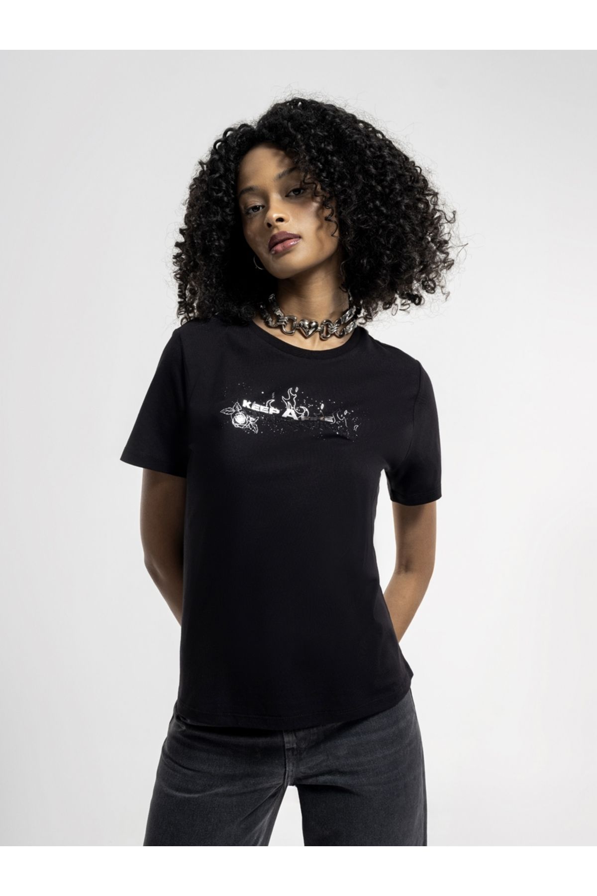 Loft Kadın T-shirt Lf2035221 Black