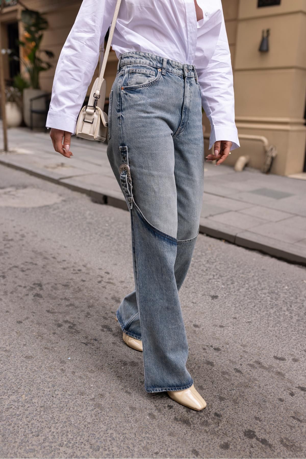 Askı Nişantaşı Klasik Jean Rengi Kamboy Model Jean Pantolon