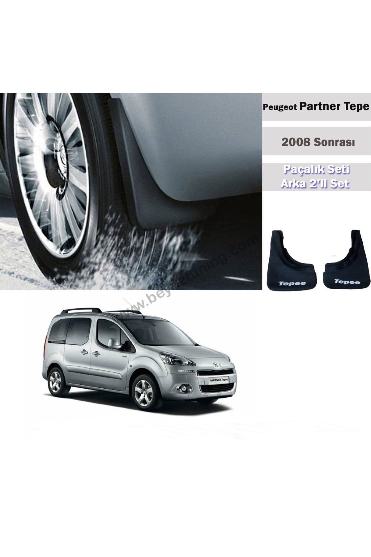 Leader Peugeot Partner Tepee Paçalık Tozluk Çamurluk Arka Set