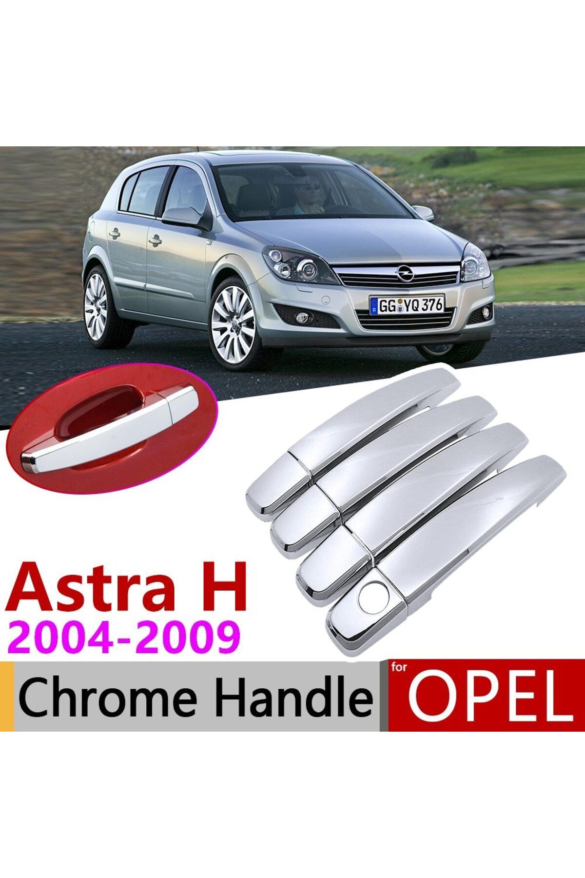 Niken Opel Astra H Kapı Kolu Kromu Nikelajı 2005-2012