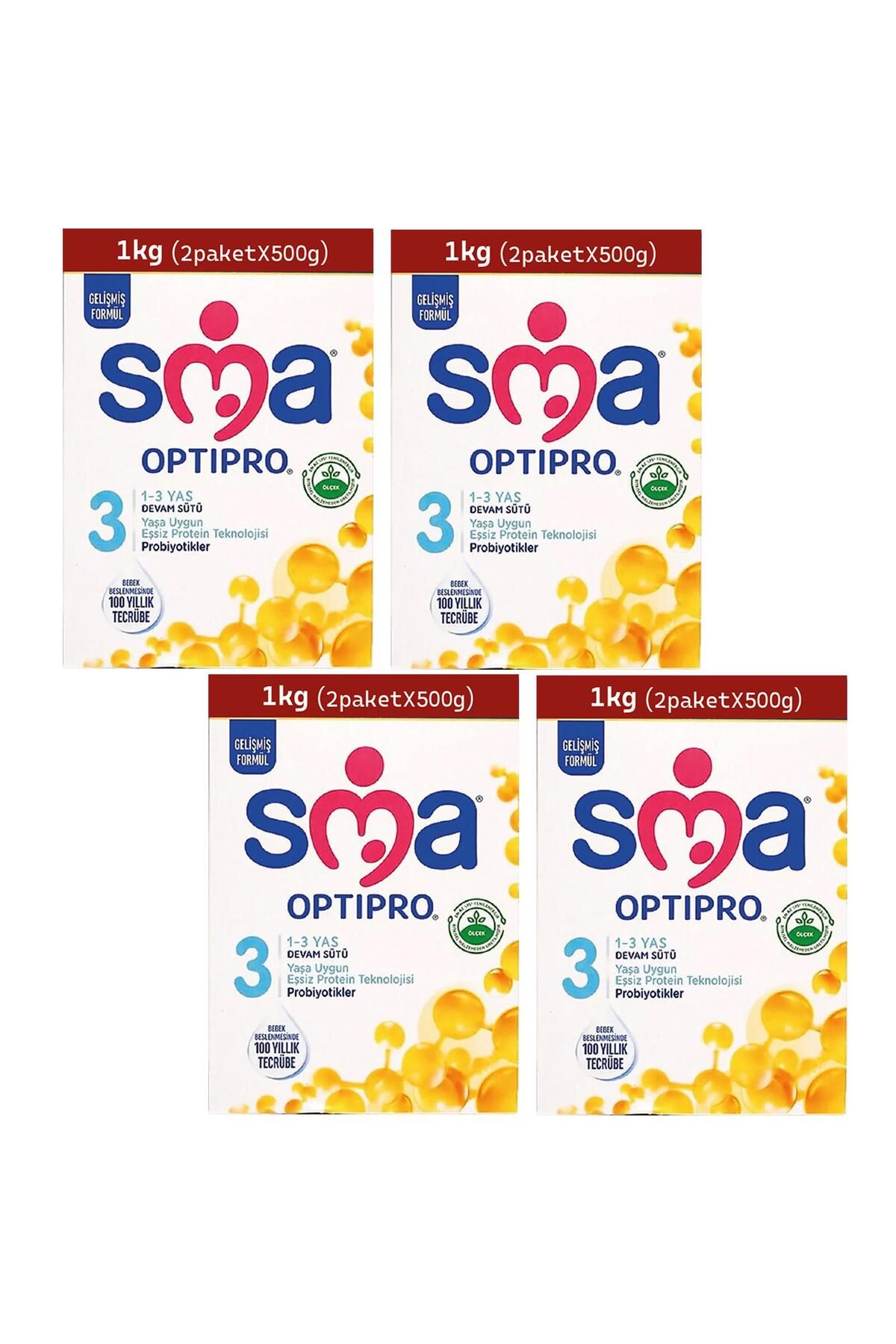 SMA Optipro Probiyotik 3 Devam Sütü 1000 gr 4 Adet