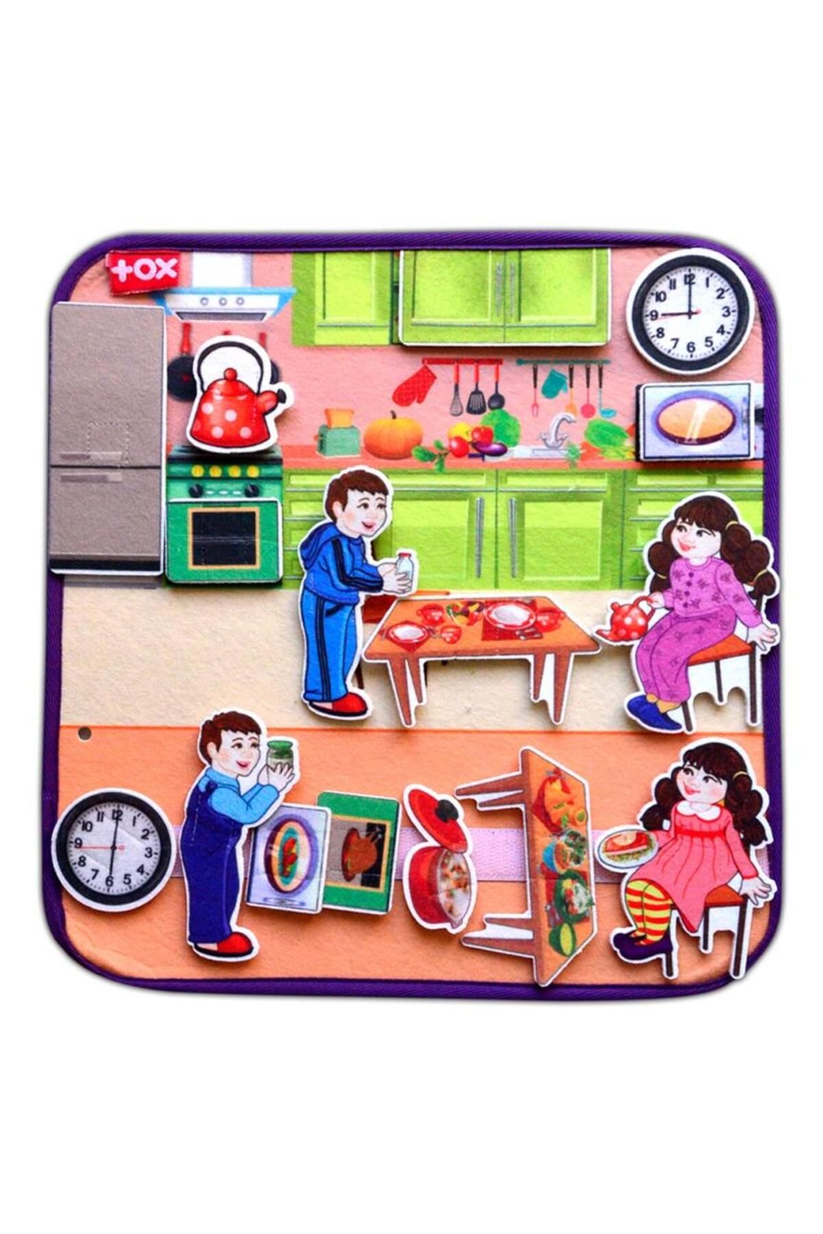 Astra Market Lisinya247  ( Mutfak ) Keçe Cırtlı Aktivite Sayfası - Çocuk Etkinlik , Eğitici Oyuncak