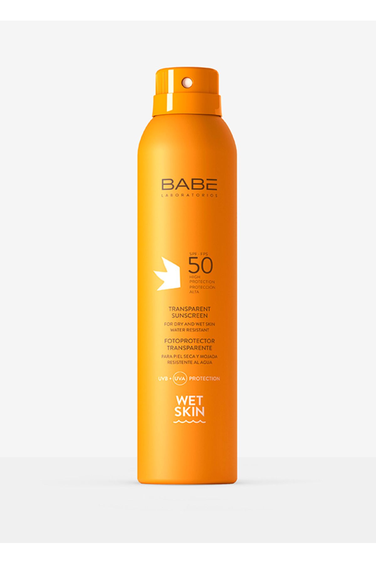 Babe Laboratorios Transparent Sunscreen Wet Skin SPF 50 (Islak Cilde Uygulanabilen Güneşten Koruyucu Sprey) 200 ml