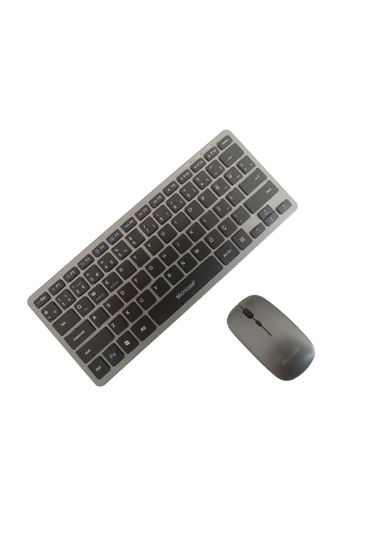 Microcase 2in1 Kablosuz ve Bluetooth Türkçe Klavye Mouse Set Şarjlı - AL4285