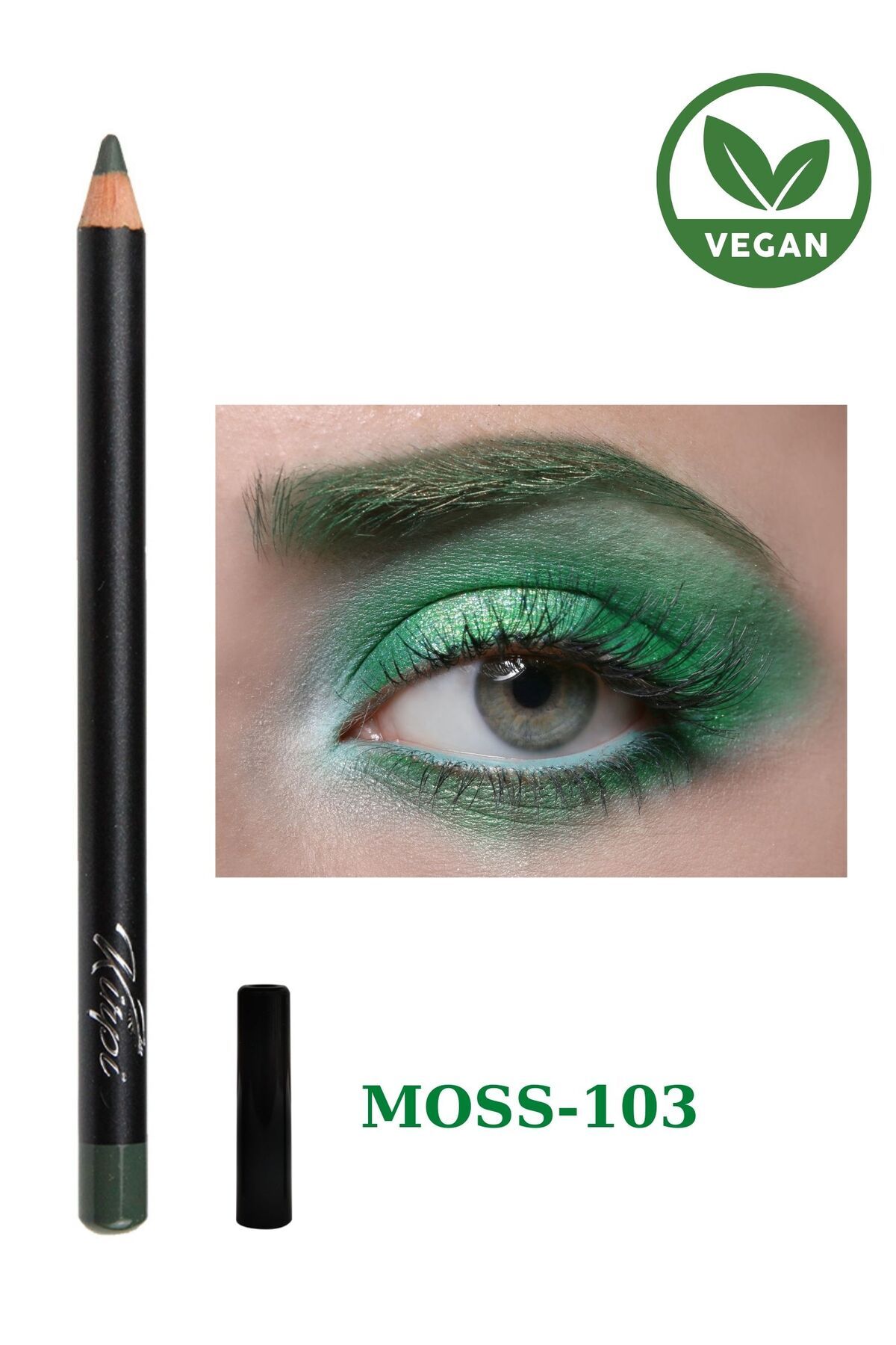Kirpi Vegan- Yeşil Göz Kalemi / Moss