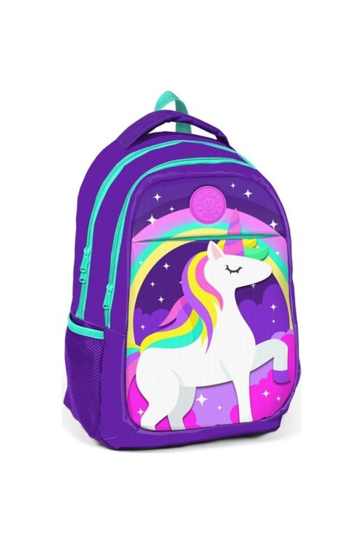Yaygan Çanta Kız Çocuk Mor Unicorn Okul Çantası