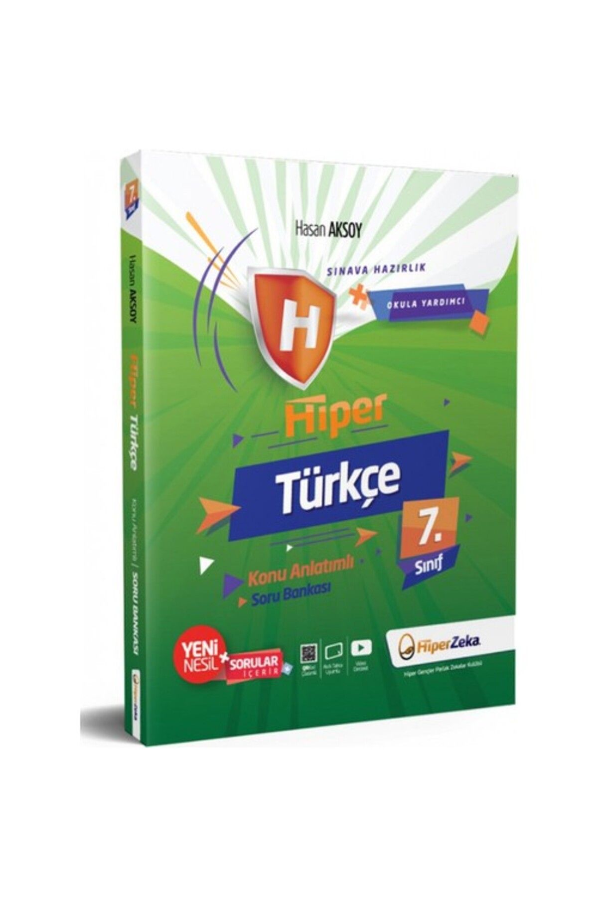 hiper zeka Yayınları 7. Sınıf Türkçe Hiper Konu Anlatımlı Soru Bankası
