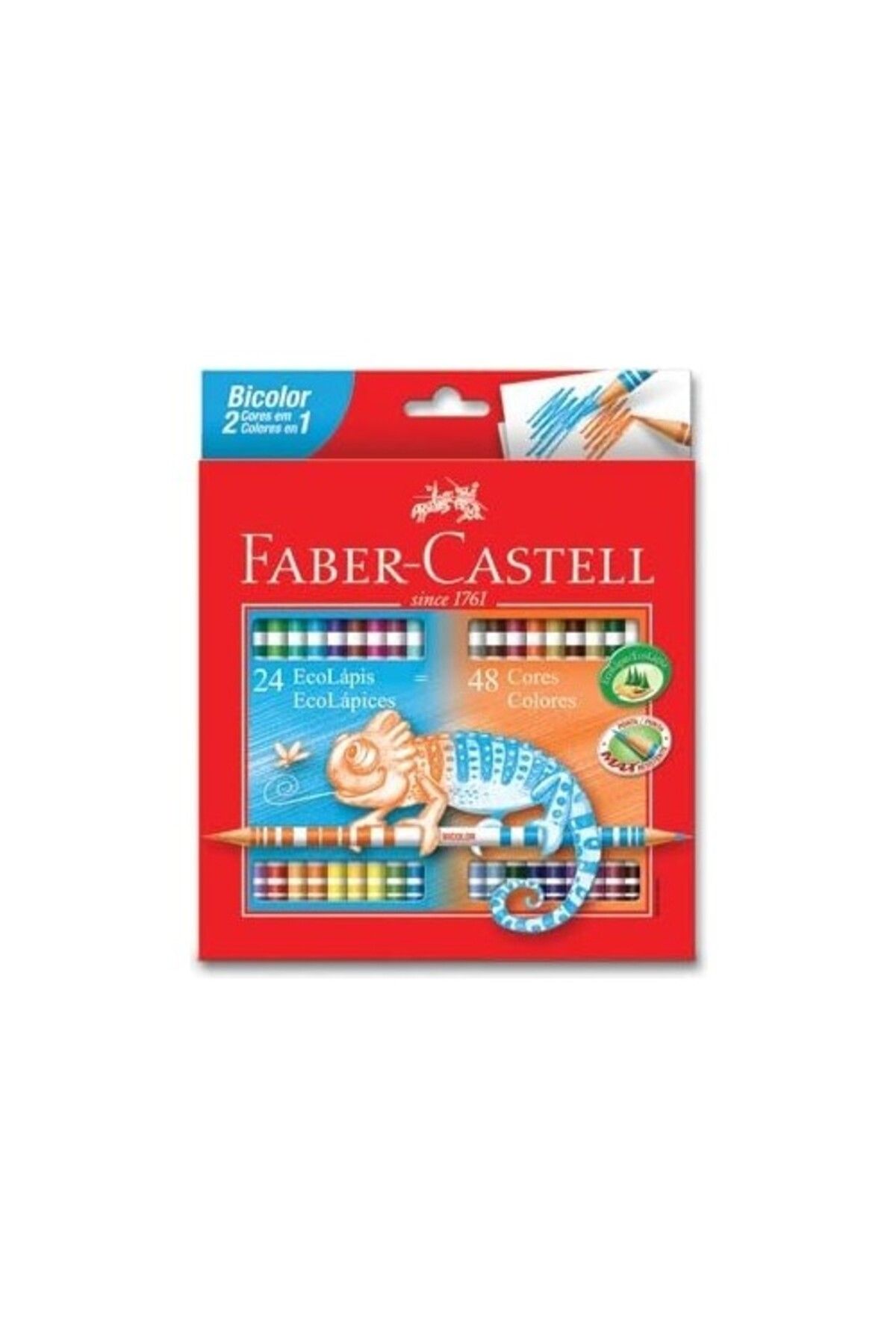 Faber Castell Bicolor 48 Renk Kuru Boya
