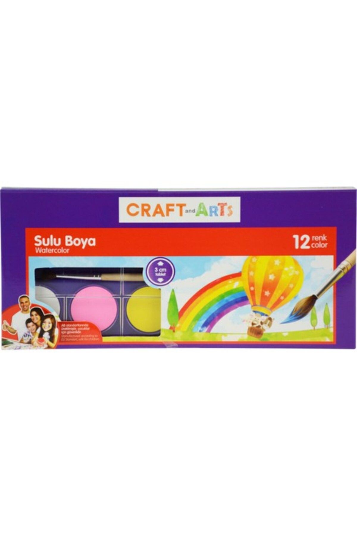 Craft and Arts Craft Art Sulu Boya 12 Li U1557kk