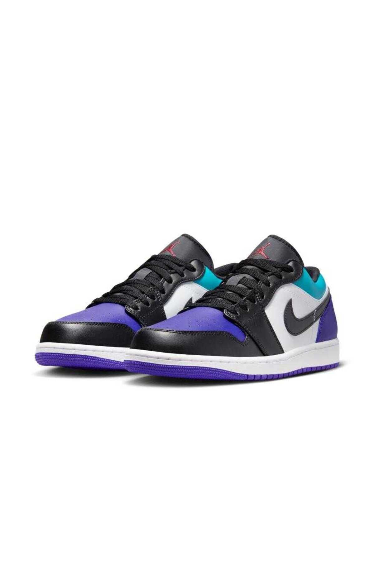 Nike Air Jordan 1 Low "Black/Purple/Aqua