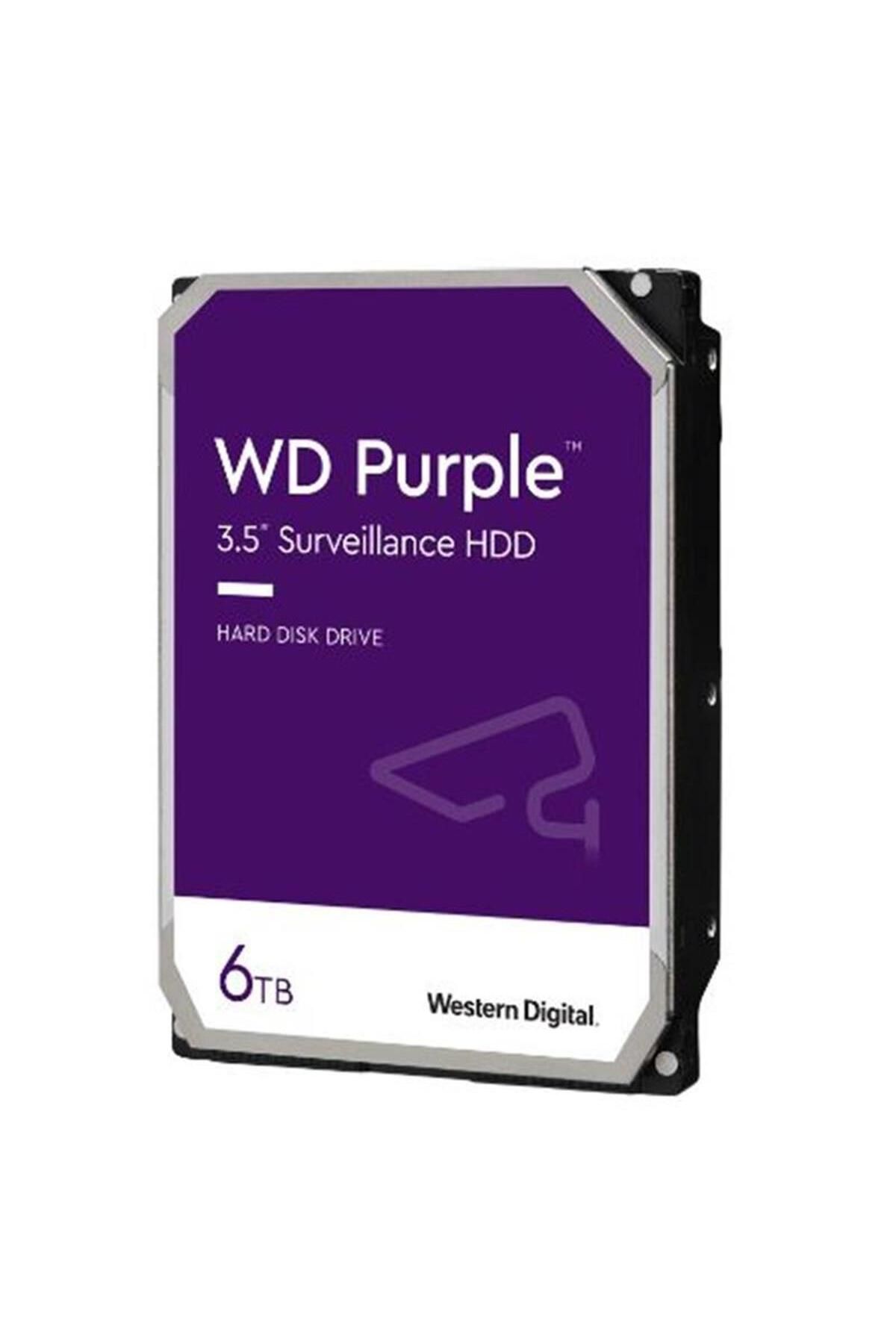 WD 6 Tb 3.5 Purple Sata3 5400rpm 64mb 7/24 Guvenlık 64purz (3 YIL RESMI DIST GARANTILI)