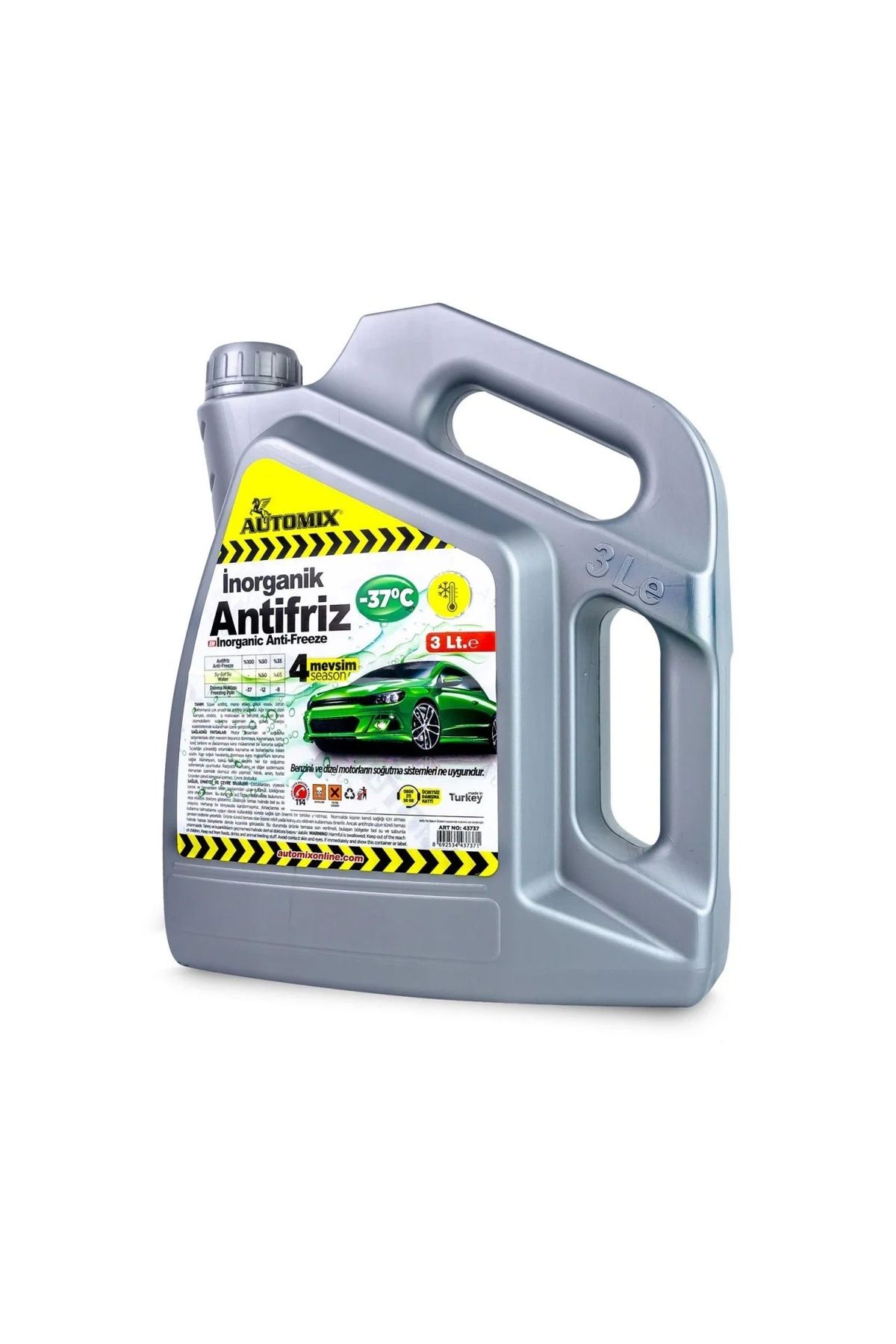 Automix Yeşil Antifriz -37 Inorganik 3lt