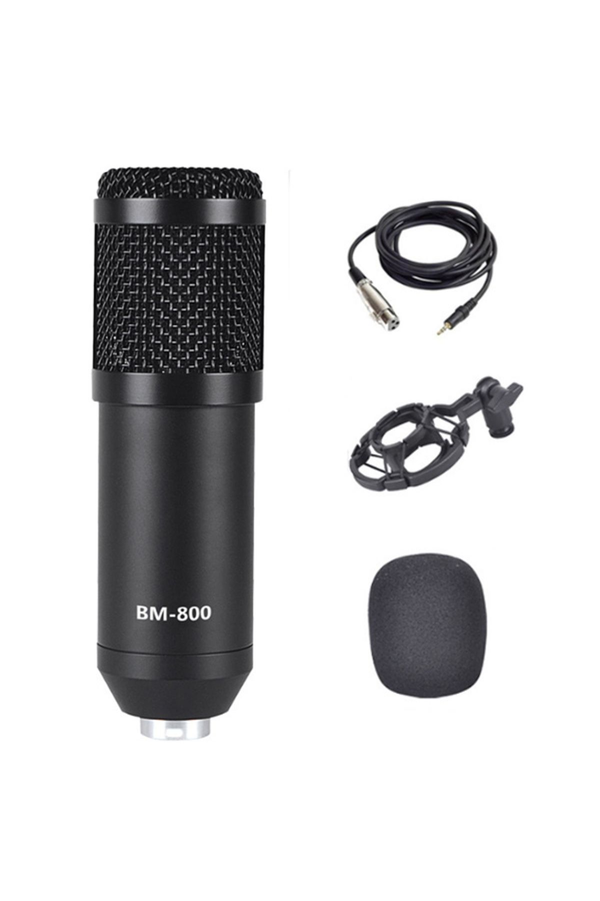 Genel Markalar BM800 Condenser Stüdyo Profesyonel Kayıt ve Yayın Mikrofonu Studio