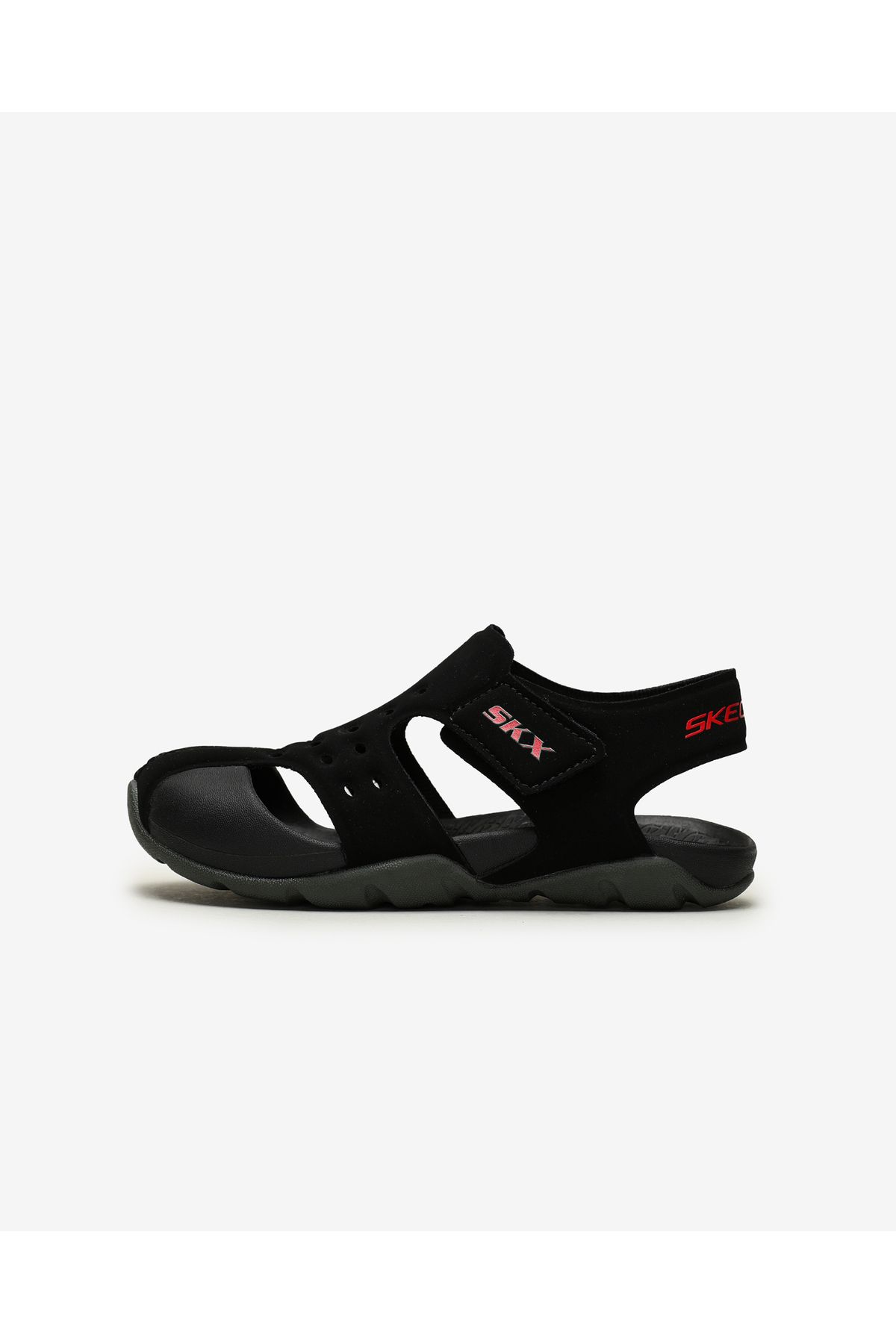 Skechers Side Wave Büyük Erkek Çocuk Siyah Sandalet 92330l Bkcc
