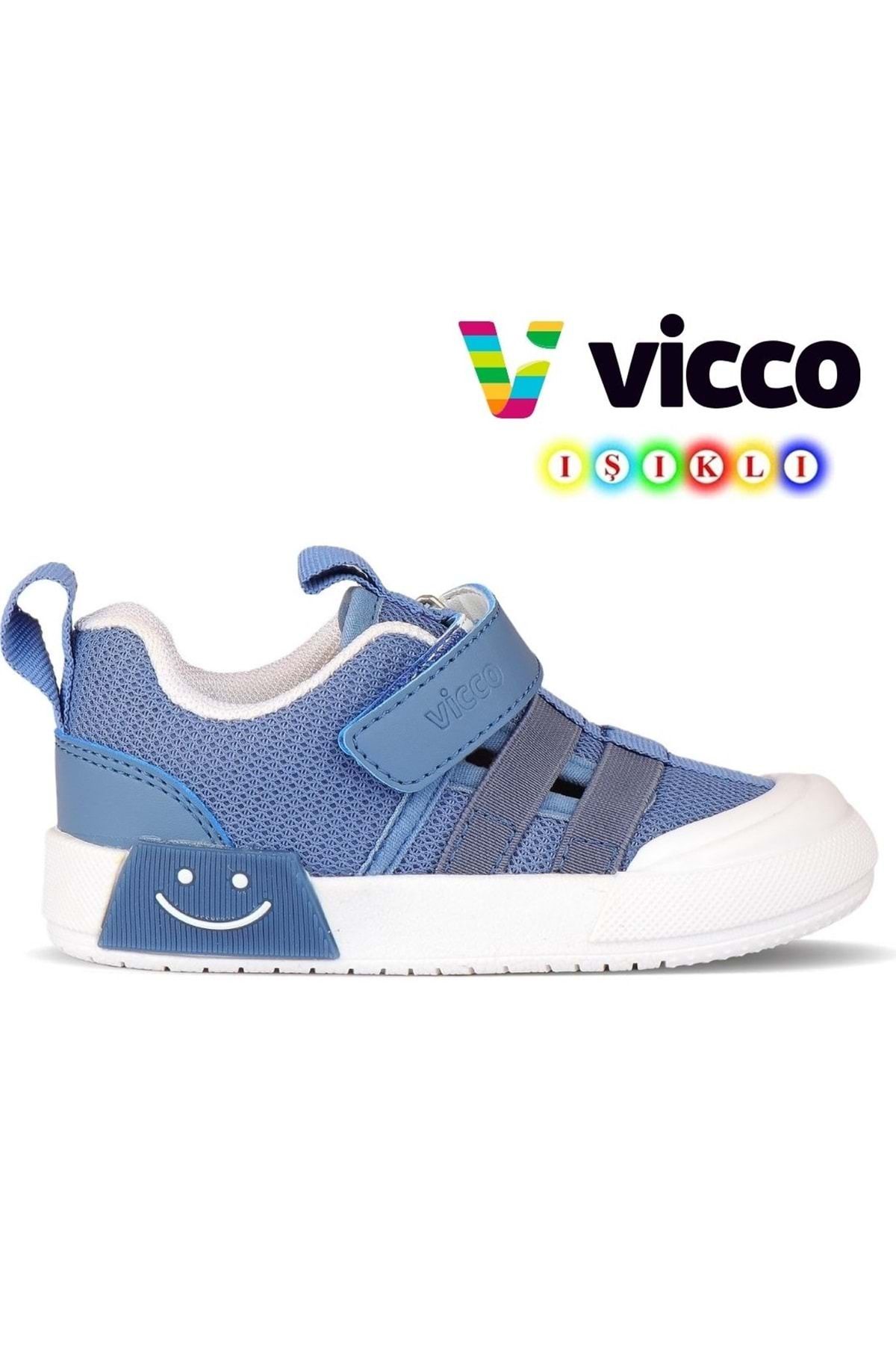 Kids Club Shoes Vicco Momo Işıklı Ortopedik Çocuk Spor Ayakkabı KOT