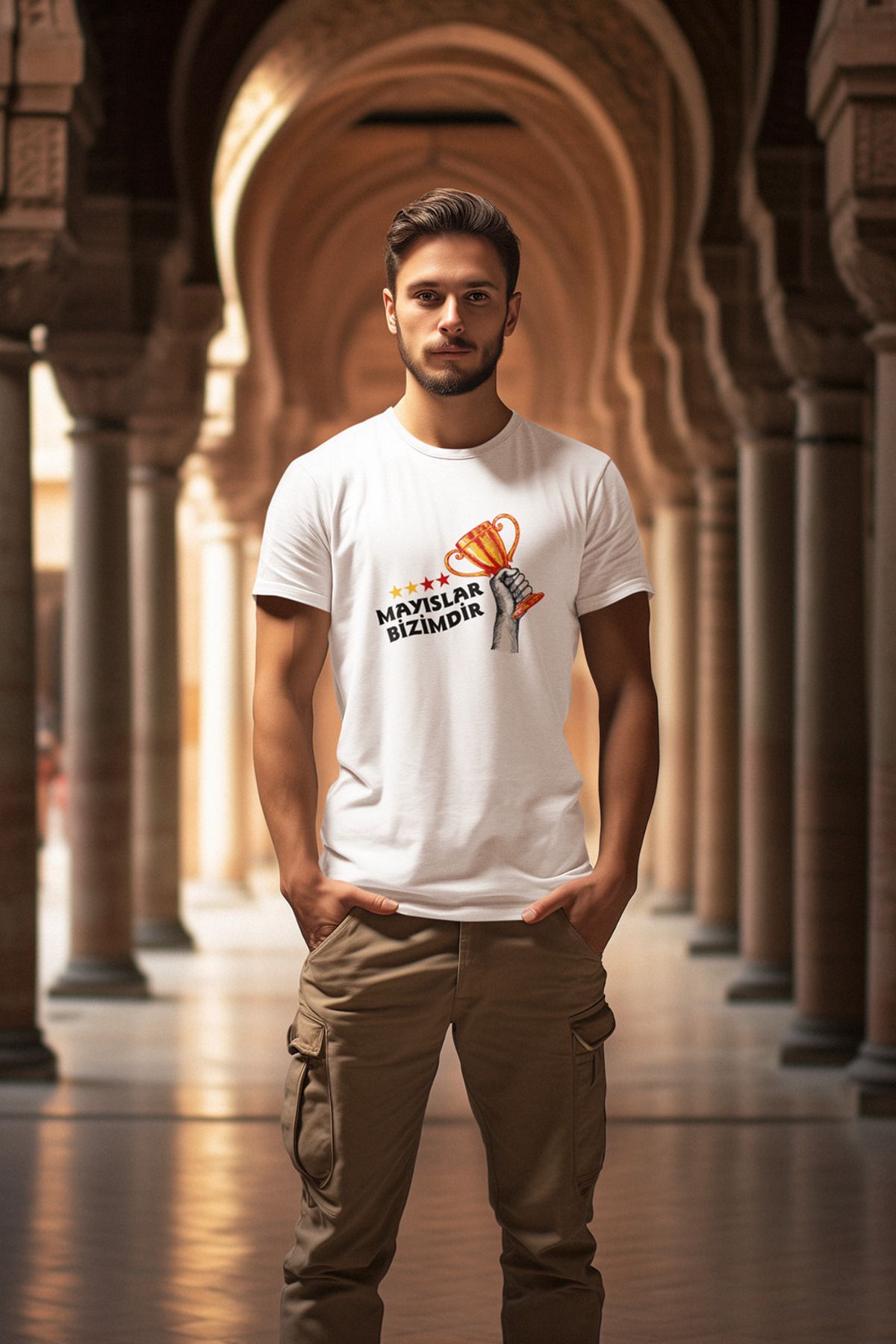 Fanatik Market 100% Pamuklu Mayıslar Bizimdir Premium Tişört