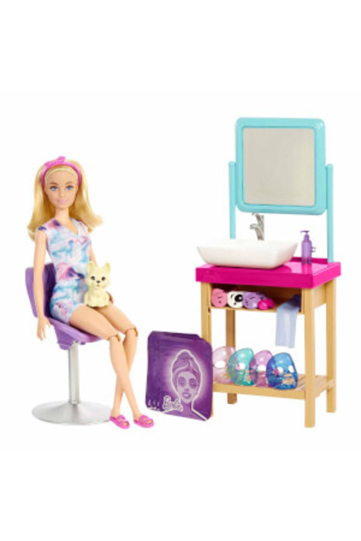 Barbie ( OYUNCAK ) Barbie Işıltı Dolu Spa Günü Oyun Seti HCM82  (  1  ADET  )