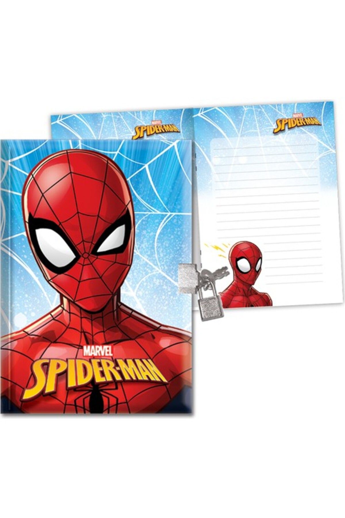 Spiderman Keskin Color Hatıra Defteri 14*20 Spidider Kilitli