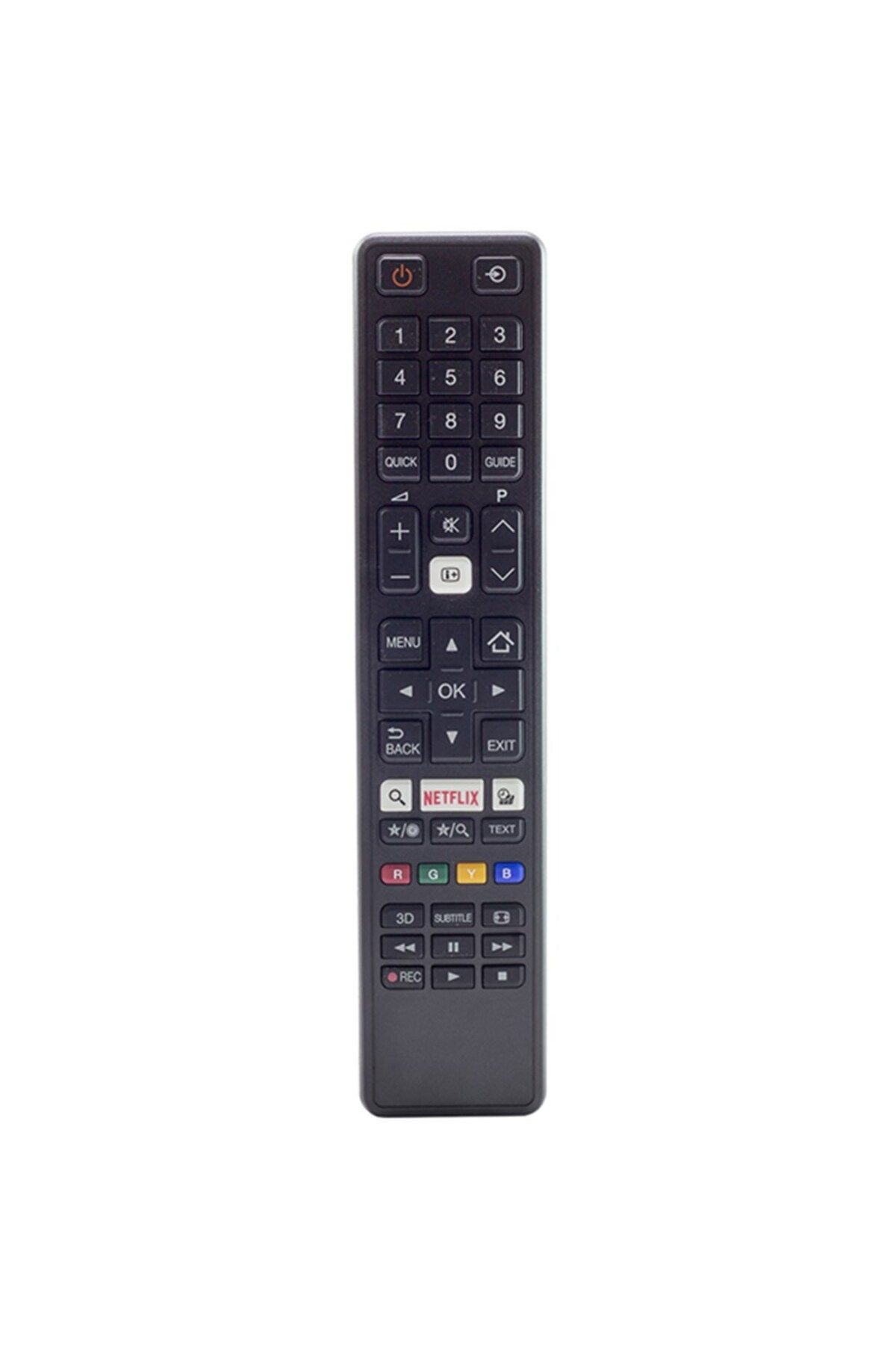 Toshiba Weko Kl Toshıba Ct-8053 Netflıx Tuşlu Siyah Lcd Led Tv Kumanda (CT-8053-H74856008053X)