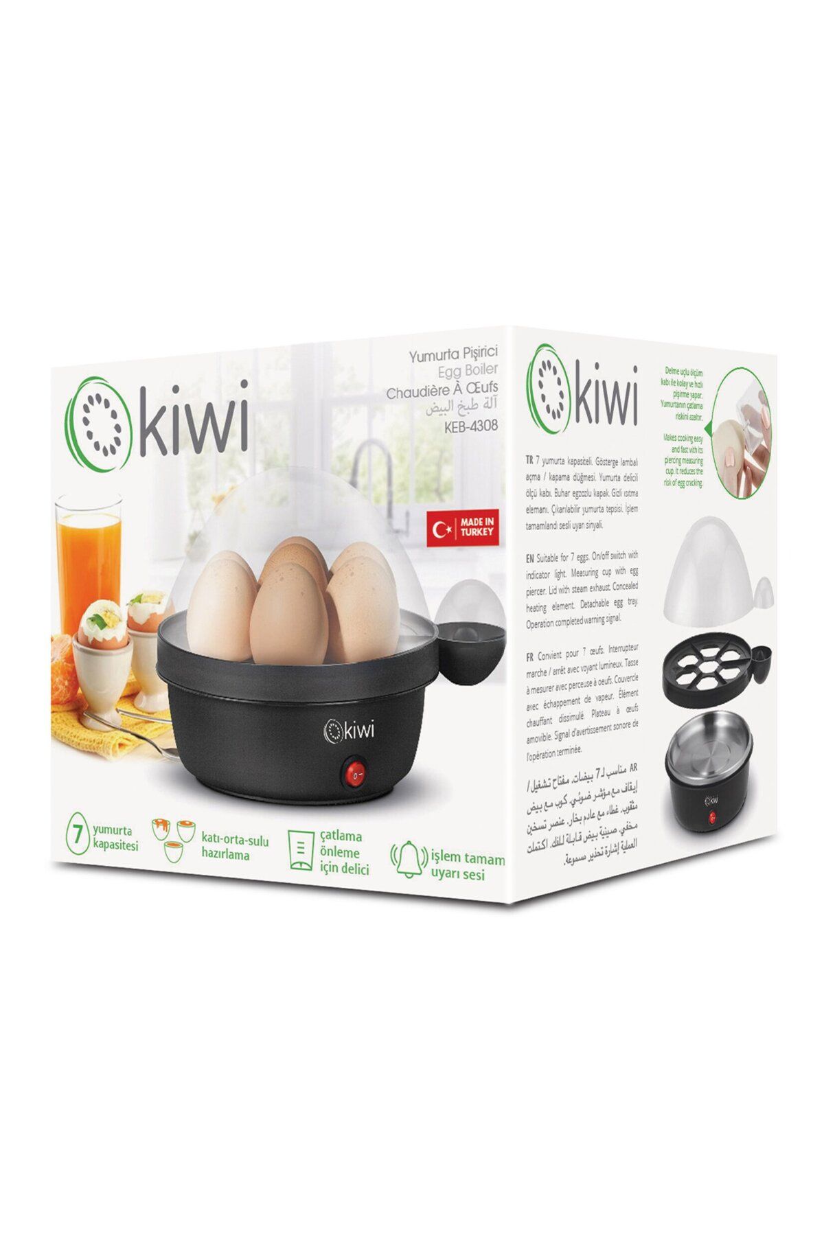 Kiwi Keb-4308 Yumurta Pişirme Makinesi