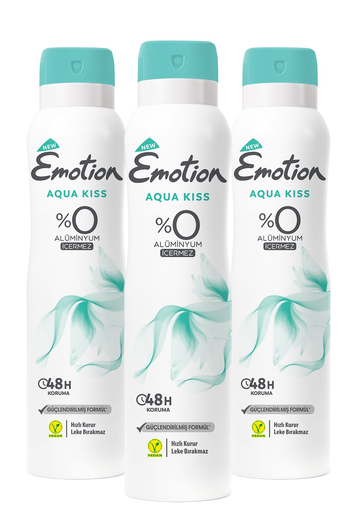 Emotion Aqua Kiss 3'lü Kadın Deodorant (3X150 ML)