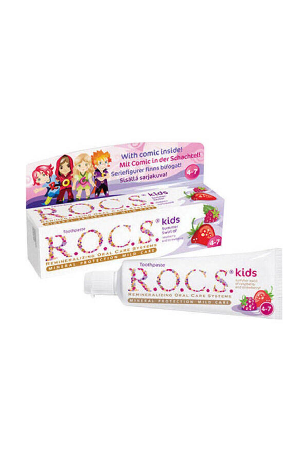 R.O.C.S. Kids Diş Macunu 35ml 4-7 Yaş Ahududu