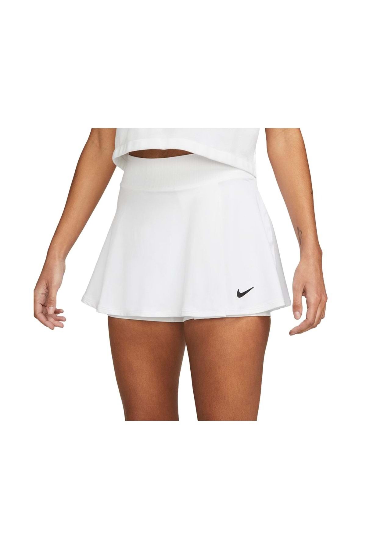 Nike Dh9552-100 W Nkct Court Dri-fit Victory Skrt Flouncy Short Kadın Tenis Eteği Beyaz