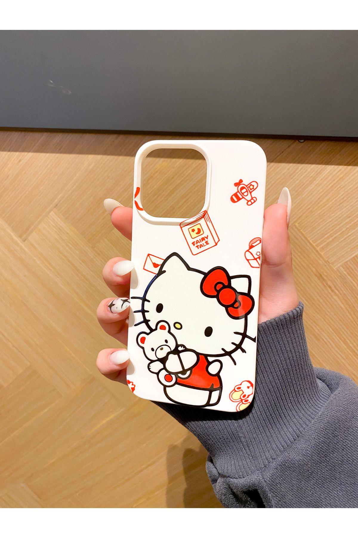 Baelde Iphone 13 Pro Max Uyumlu Hello Kitty Baskılı Lansman Kılıf