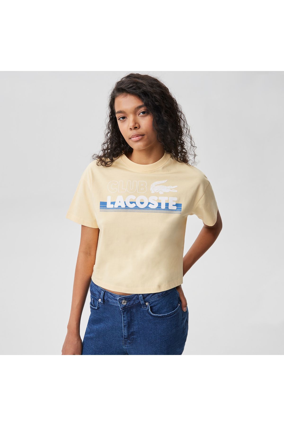 Lacoste Core Kadın Sarı T-shirt