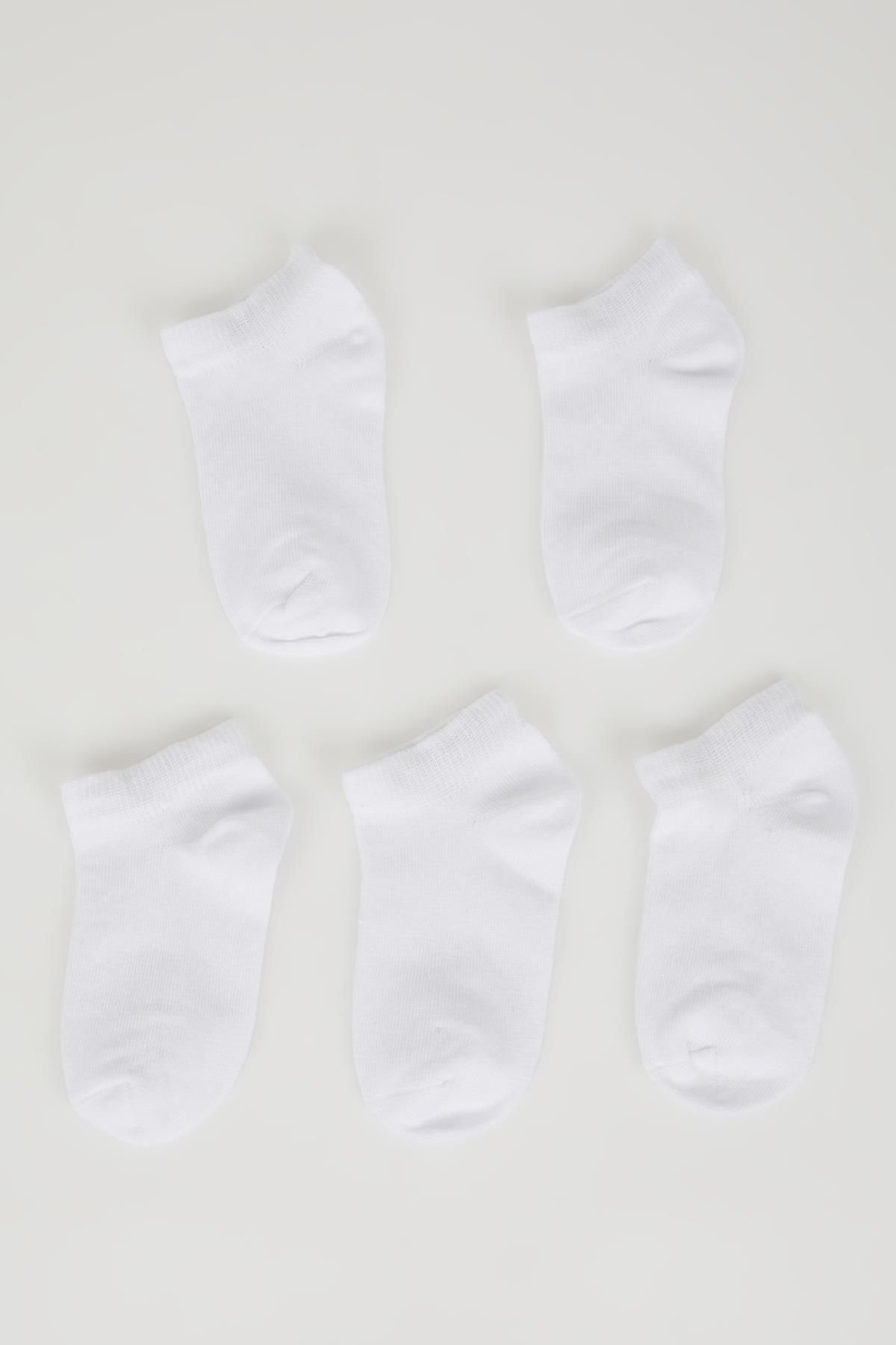 Defacto Erkek Bebek Dikişsiz 5'li Pamuklu Patik Çorap C8094a5ns