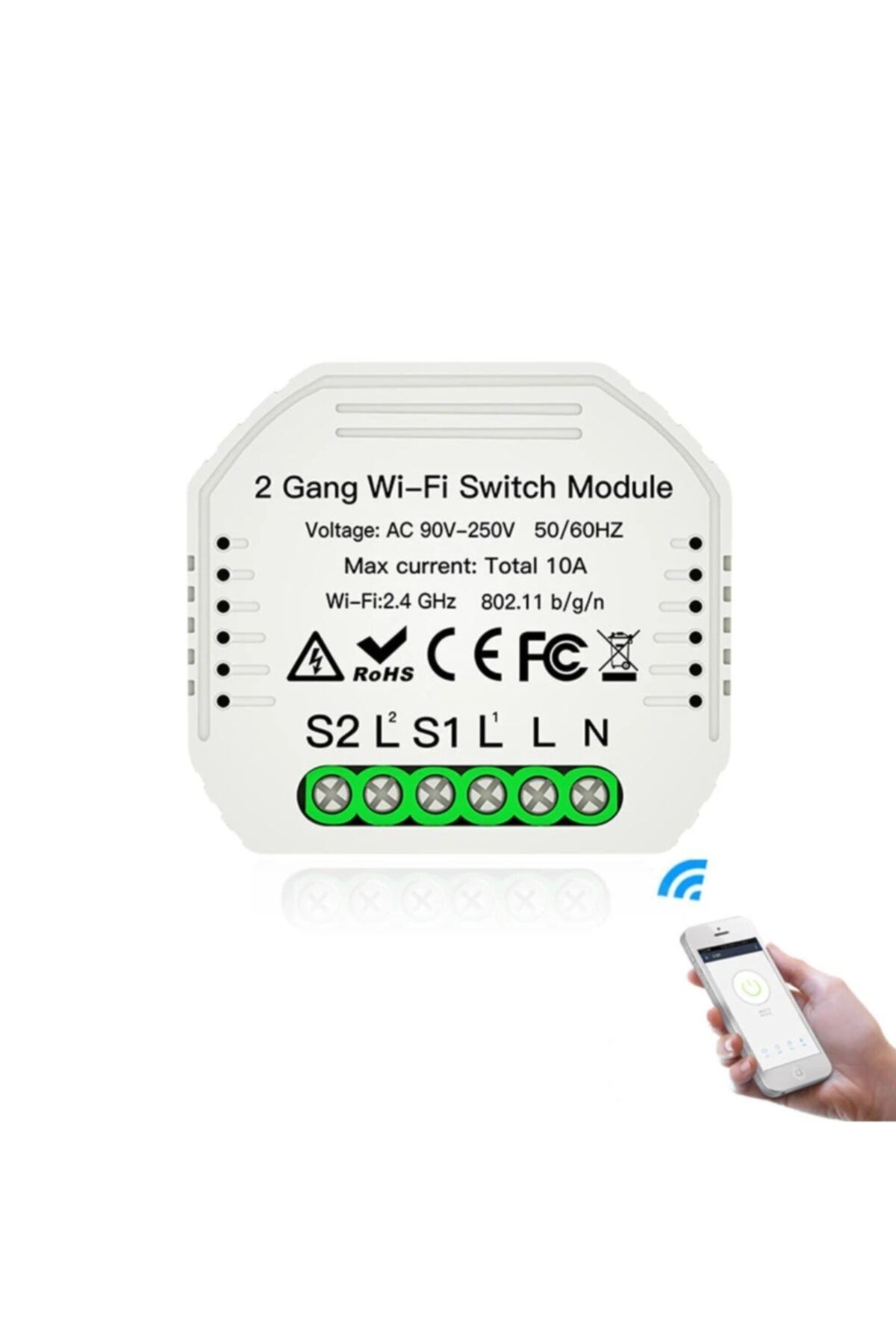 Arduino Wifi 2 Kanal Tuya Smart Life Sonoff Dual Alternatifi Mini Switch