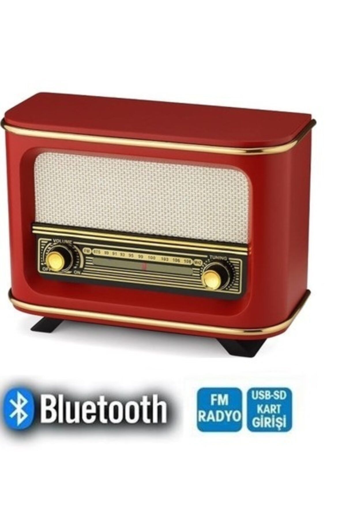 Genel Markalar Yeni Model Bluetooth Fm Sd Kart Aux Usb Özellikli Nostaljik Ahşap Radyo Istanbul Model Retro