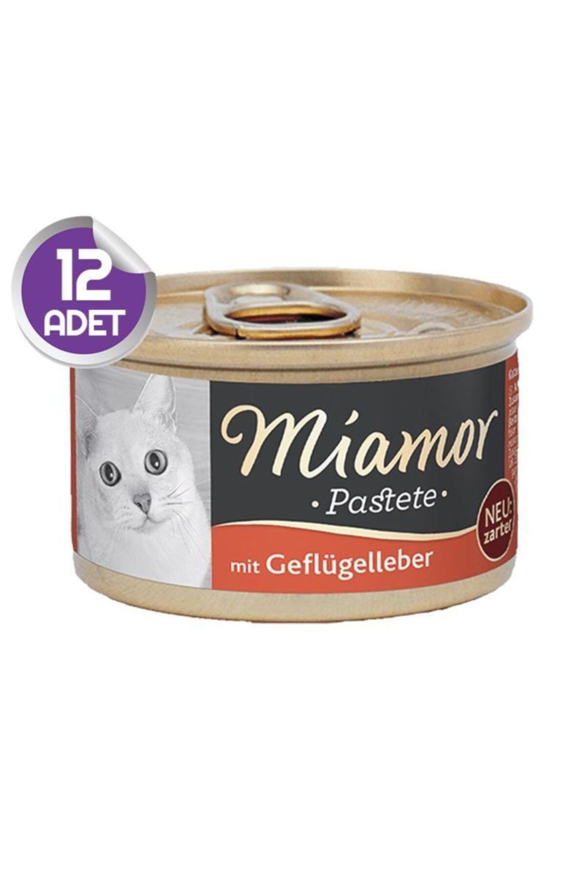 Miamor Pastete Ciğerli Yetişkin Kedi Konservesi 85gr X12