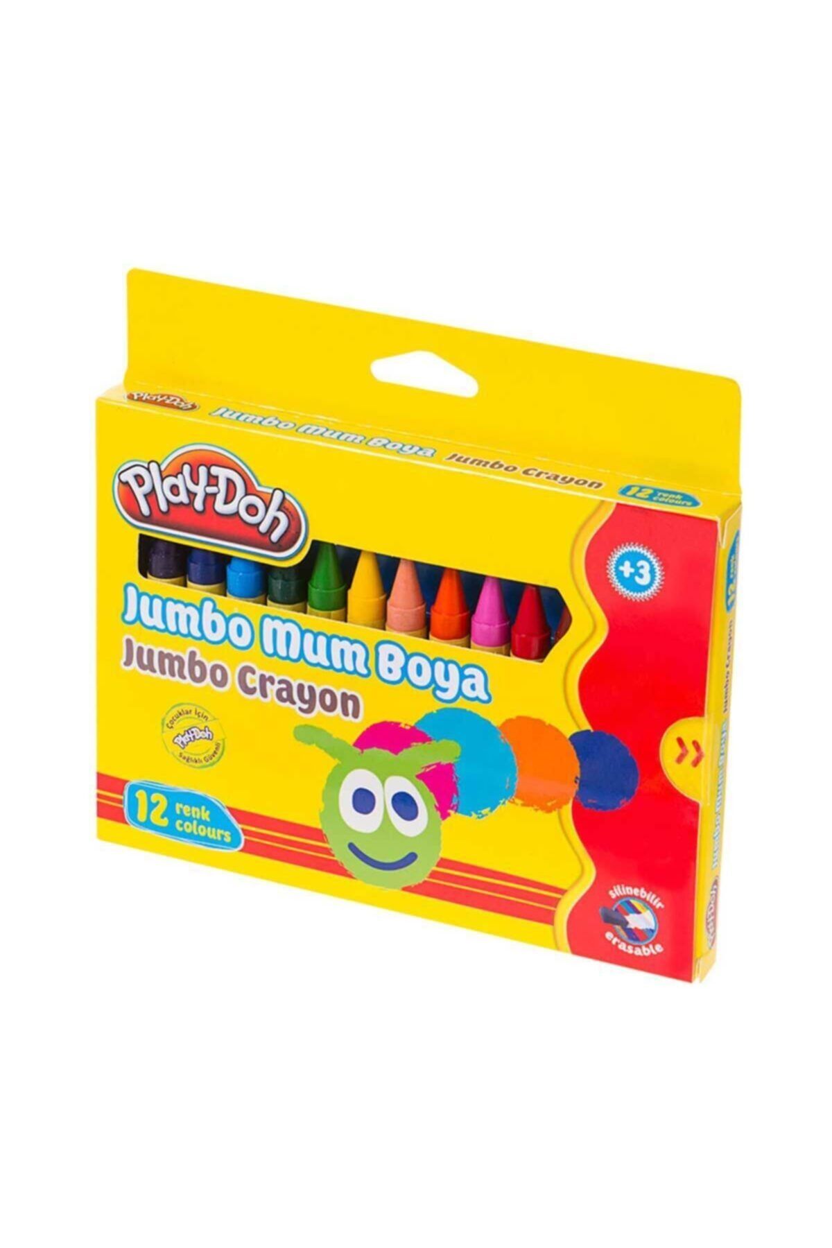 Play Doh Silinebilir Jumbo Crayon Mum Boya 12 Renk