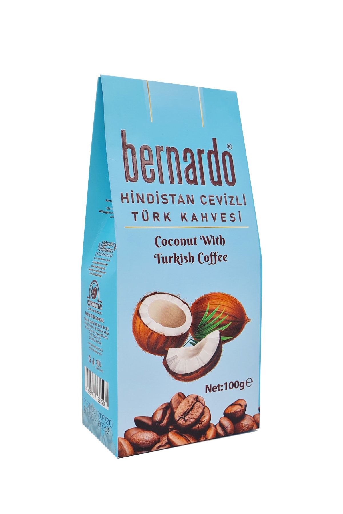 Bernardo Hindistan Cevizli Türk Kahvesi 100 Gr