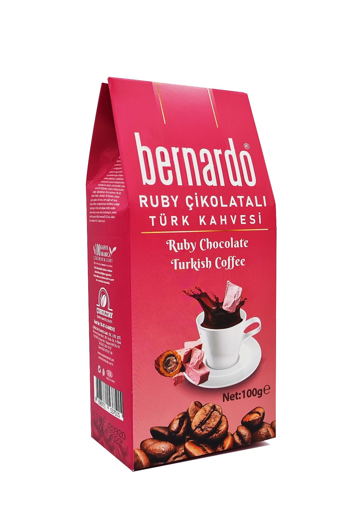Bernardo Ruby Çikolatalı Türk Kahvesi 100 Gr