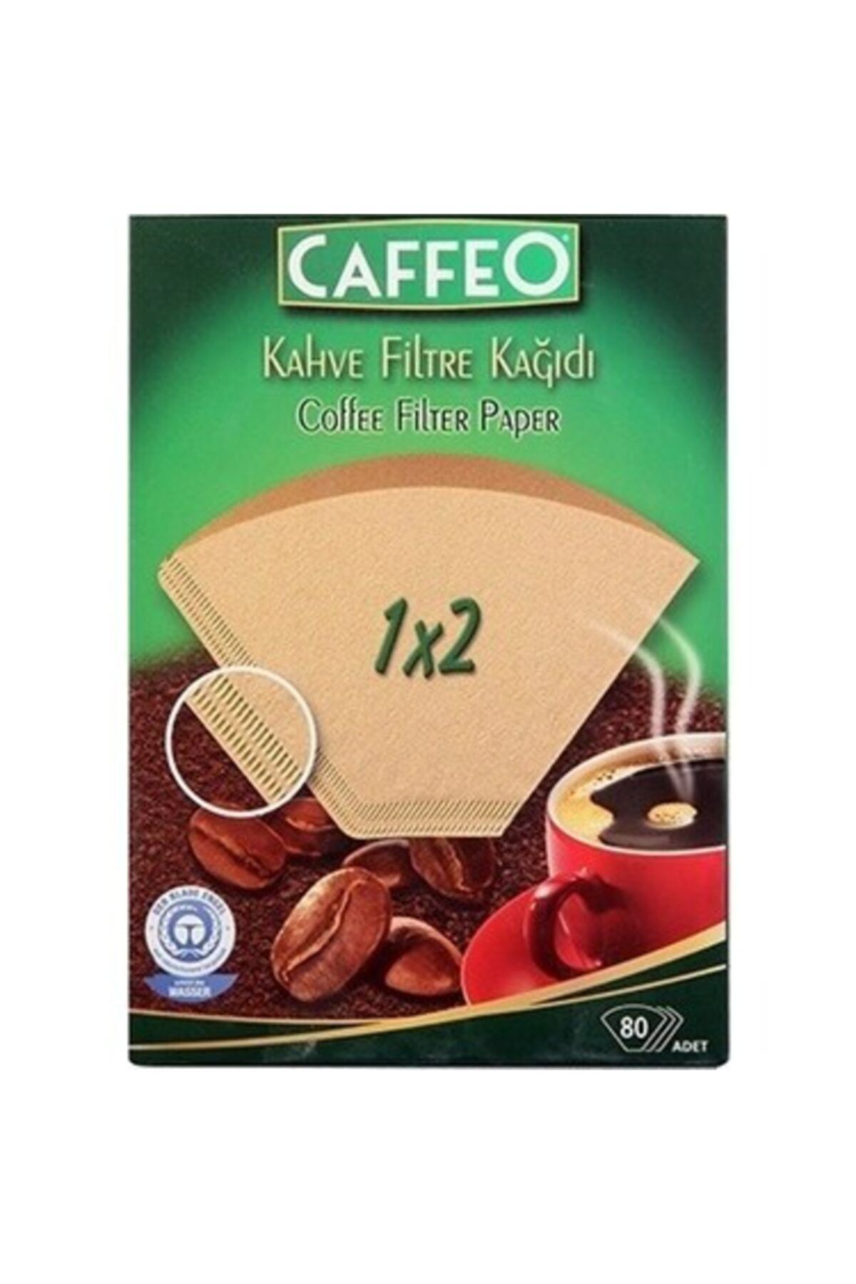 Caffeo Kahve Filtre Kağıdı 1x2 80'li